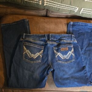 Wrangler Women's Dark Blue Straight Leg Jeans